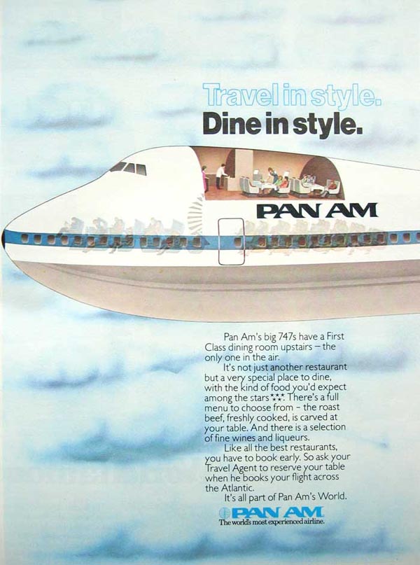Pan Am First Class ad